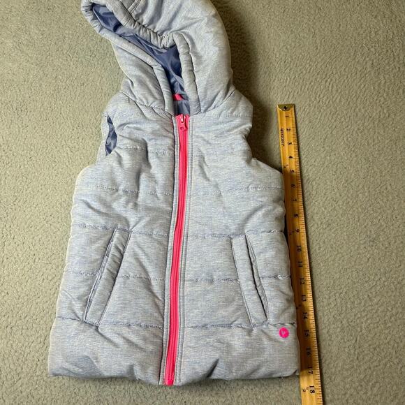 90 Degree by‎ Reflex Vest Girls S Light Blue Full Zip Hoodie Puffer Sleeveless - Picture 6 of 9